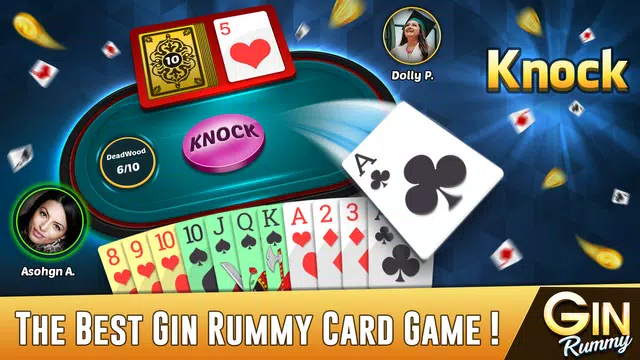 Gin Rummy Offline Card Game Скриншот 0