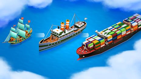 Sea Port: Cargo Boat Tycoon Ekran Görüntüsü 1