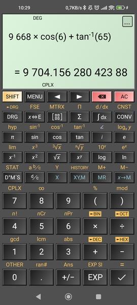 HiPER Scientific Calculator Capture d'écran 3