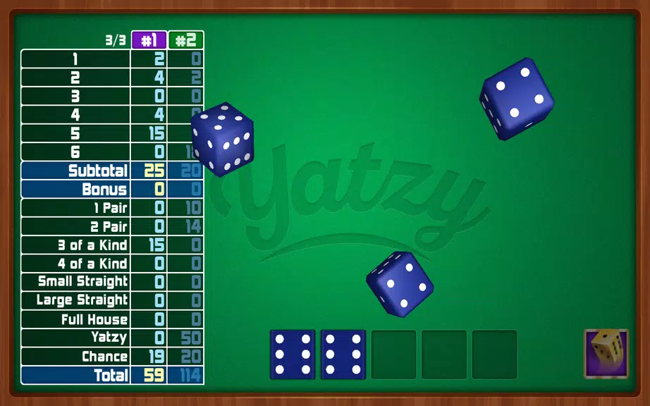 Yatzy Dice Game ဖန်သားပြင်ဓာတ်ပုံ 2
