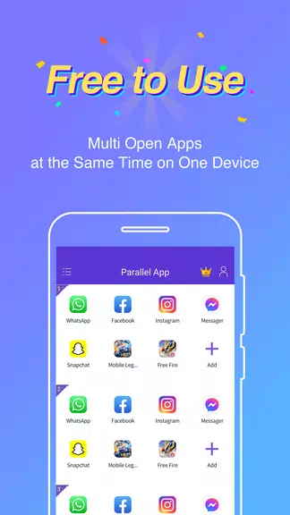 Parallel App - Dual App Cloner Tangkapan skrin 0