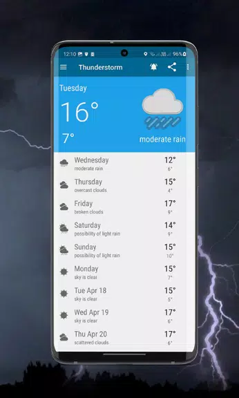 Thunderstorm- weather warnings应用截图第3张