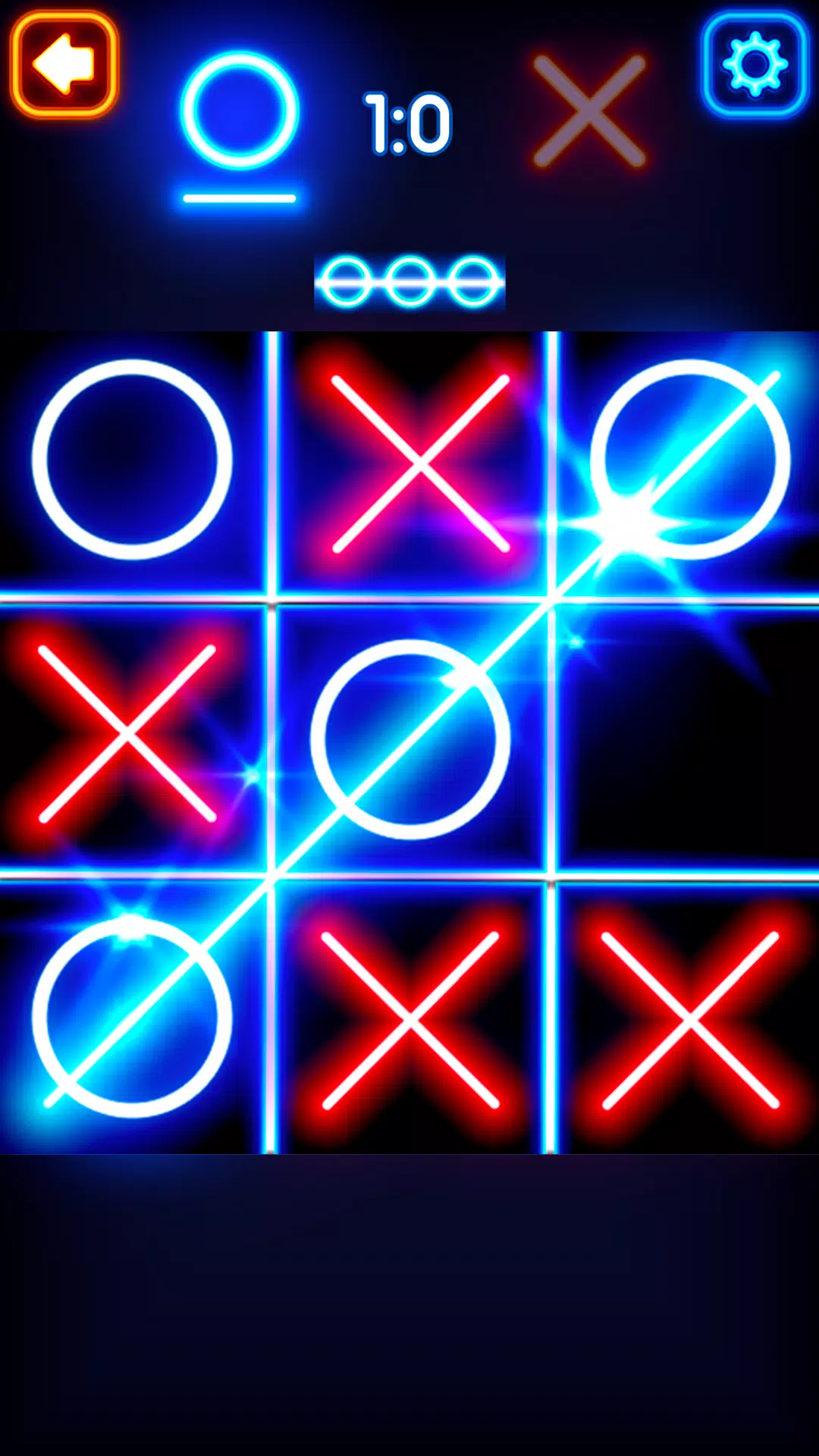 Tic Tac Toe Glow: 둘이서 하는 게임 스크린샷 1