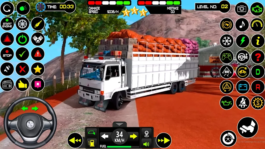 US Mud Truck Transport Game 3D Schermafbeelding 1