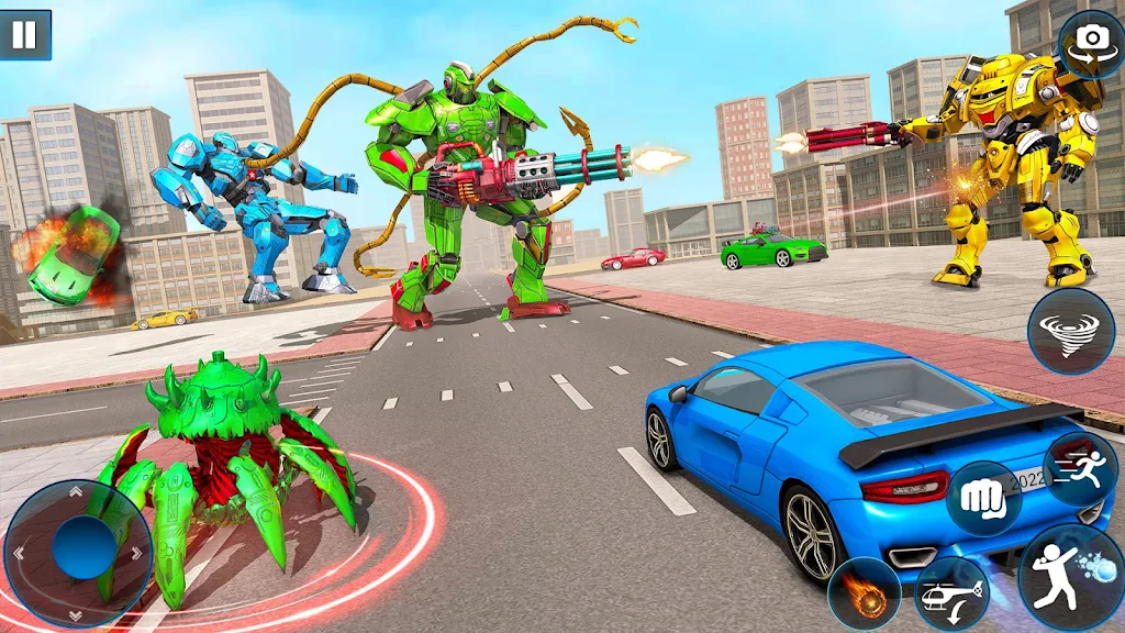 Octopus Robot Car Robot Game Screenshot 2