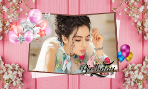 Birthday Photo Frame Greetings Captura de tela 2