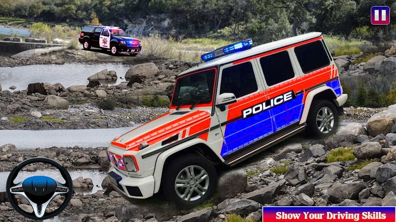 Offroad Police Car Chase Game 螢幕截圖 0