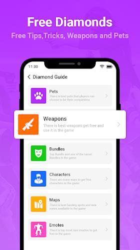 Get Daily Diamonds FFF Tips स्क्रीनशॉट 0