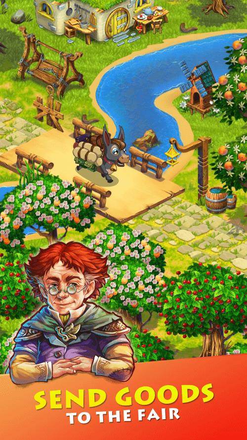 Farmdale: farming games & town 스크린샷 0