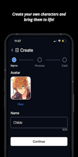 Charstar: AI Character Chat Ekran Görüntüsü 1