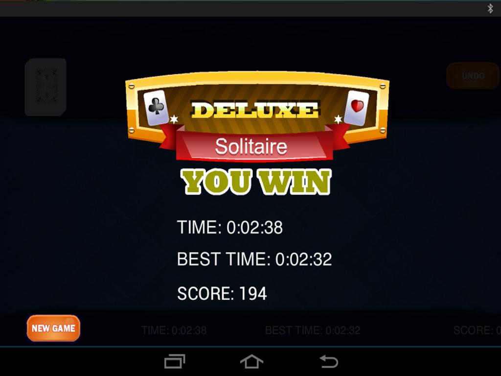 Deluxe Solitaire 스크린샷 2