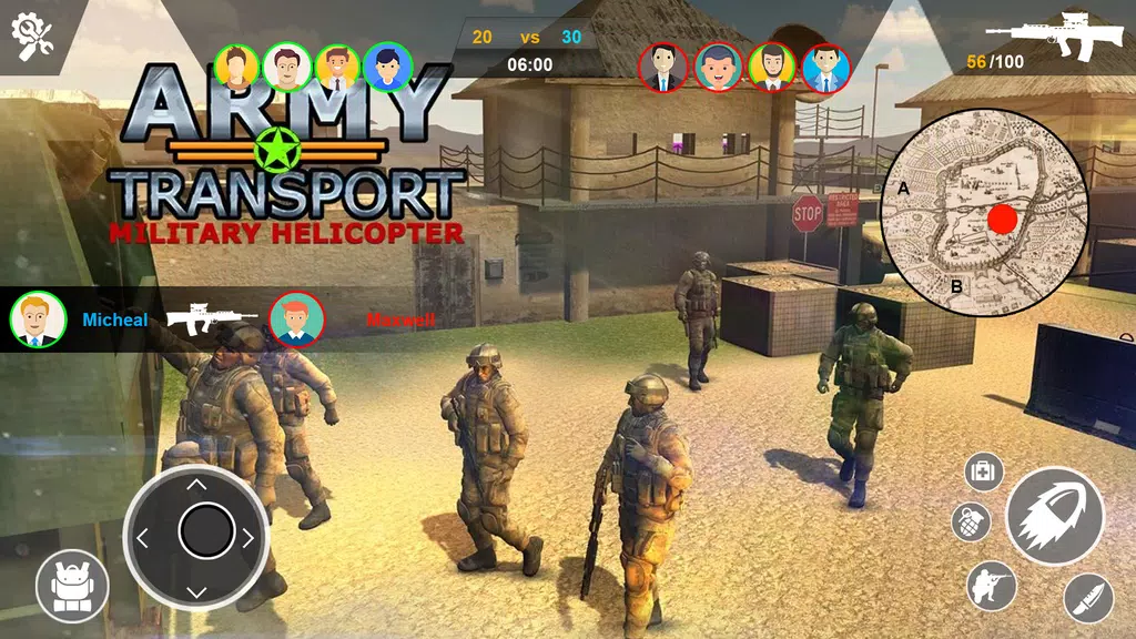Army Transport Helicopter Game Captura de pantalla 0