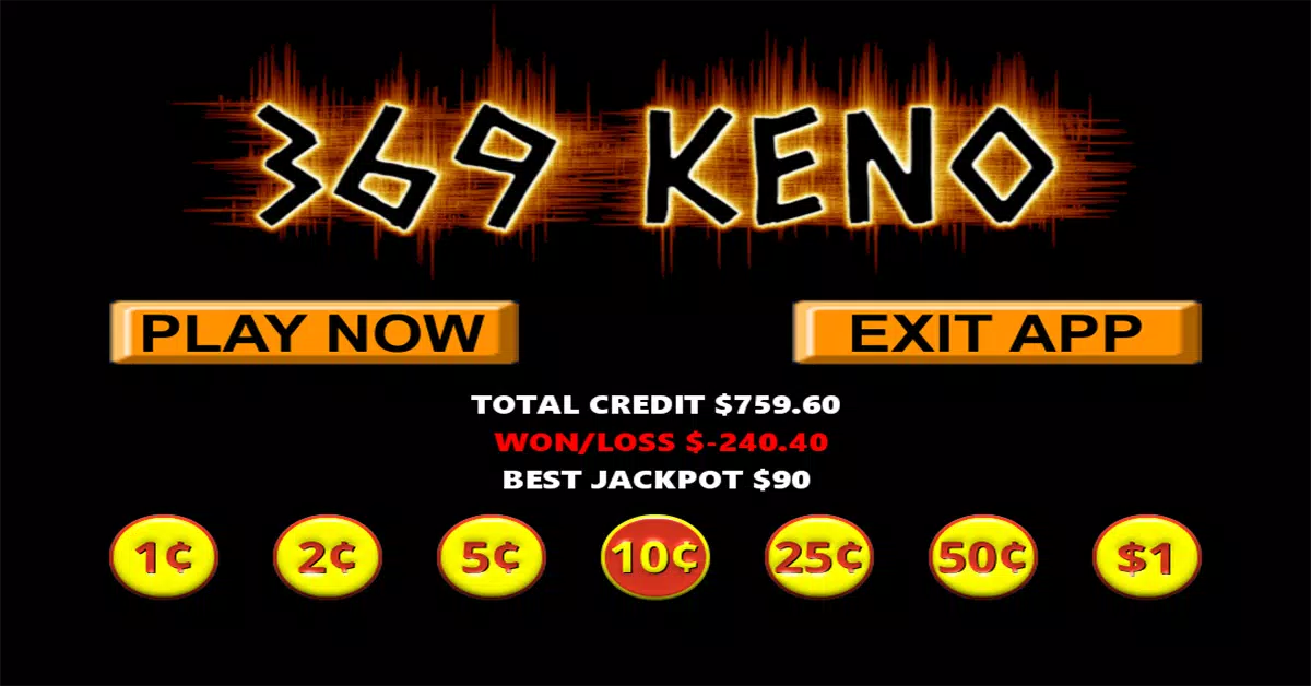 369 Vegas Style Keno Screenshot 2