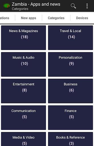 Schermata Zambia apps 3