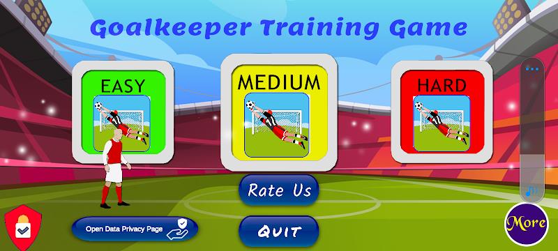 Goalkeeper Training Game ဖန်သားပြင်ဓာတ်ပုံ 0