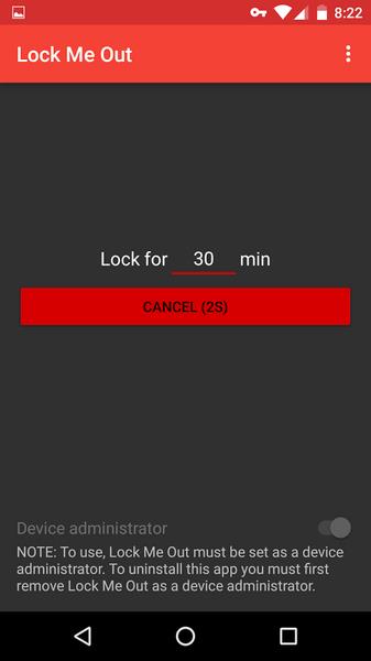 Lock Me Out: Bloqueador apps Captura de pantalla 1