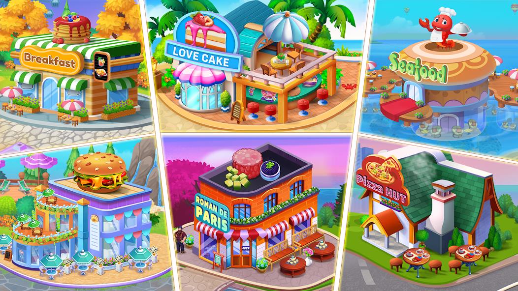 Schermata Food Voyage: Fun Cooking Games Mod 0