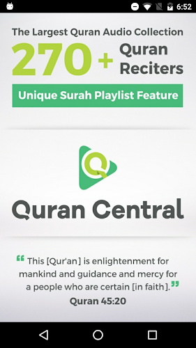 Quran Central - Audio ภาพหน้าจอ 0