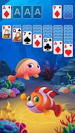 Solitaire Fish Klondike Card Tangkapan skrin 0