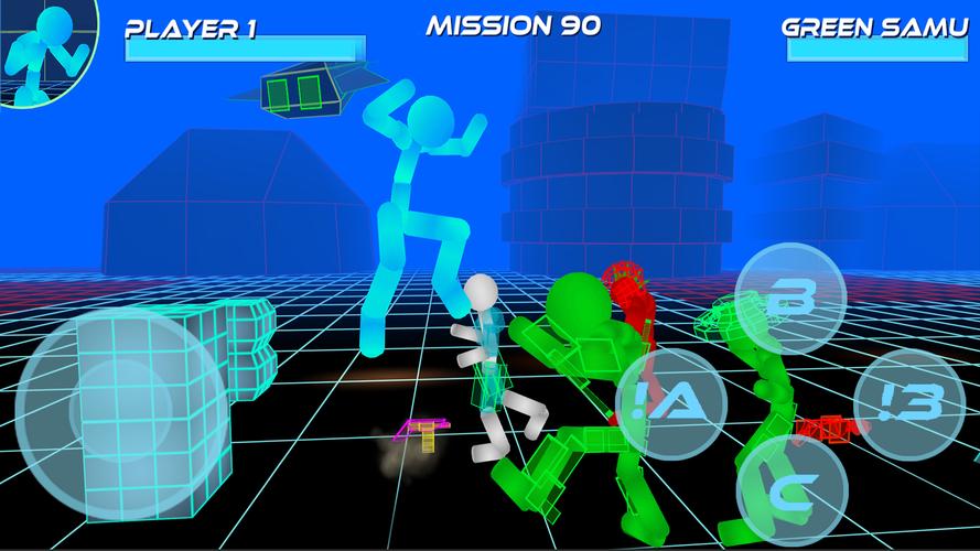 Stickman Neon Street Fighting应用截图第0张