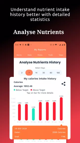 Food Tracker & Calorie Counter 螢幕截圖 2