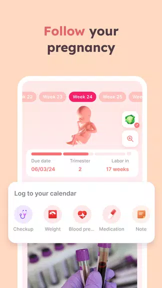 Momly: Pregnancy App & Tracker Capture d'écran 1