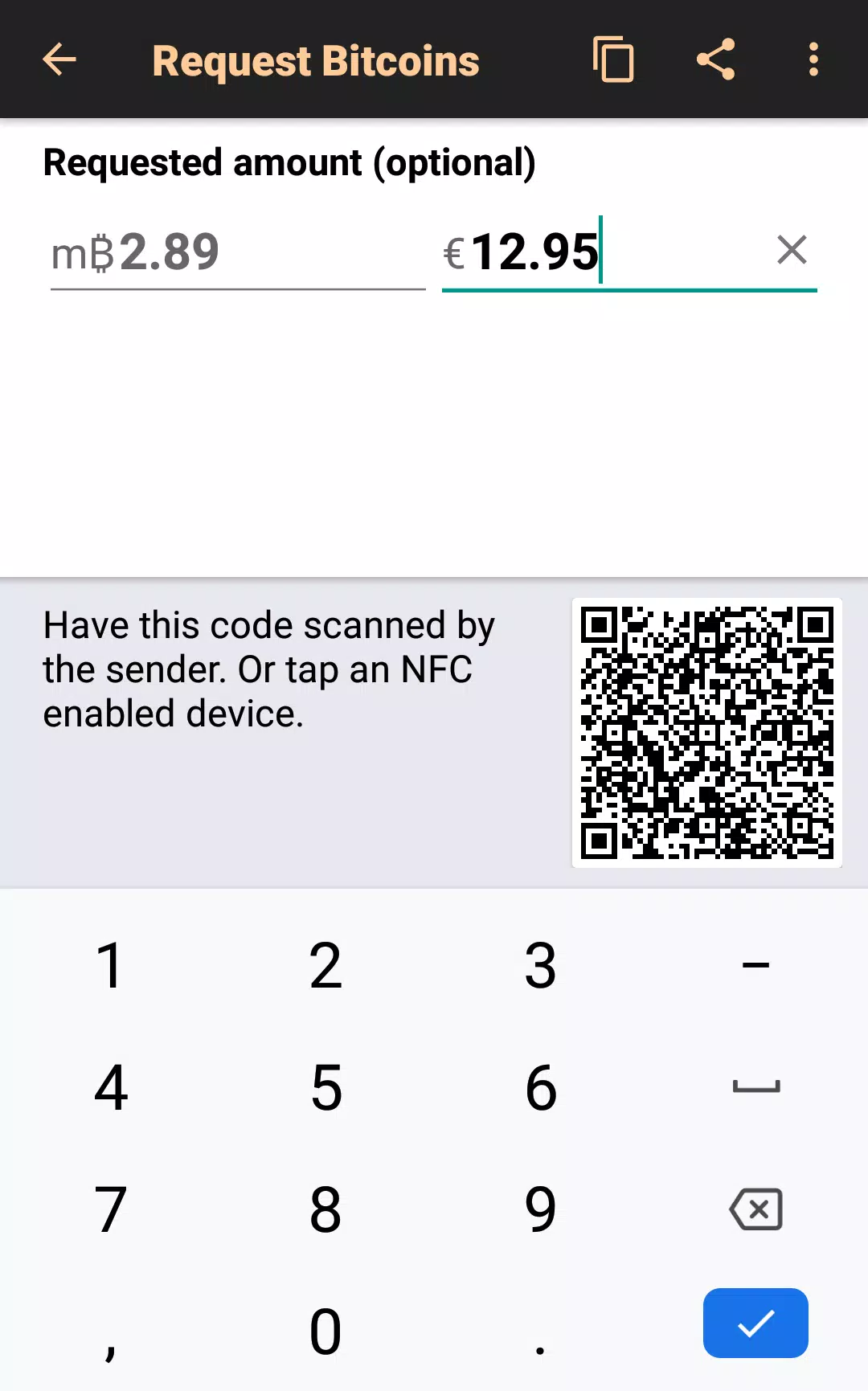 Bitcoin Wallet 螢幕截圖 2