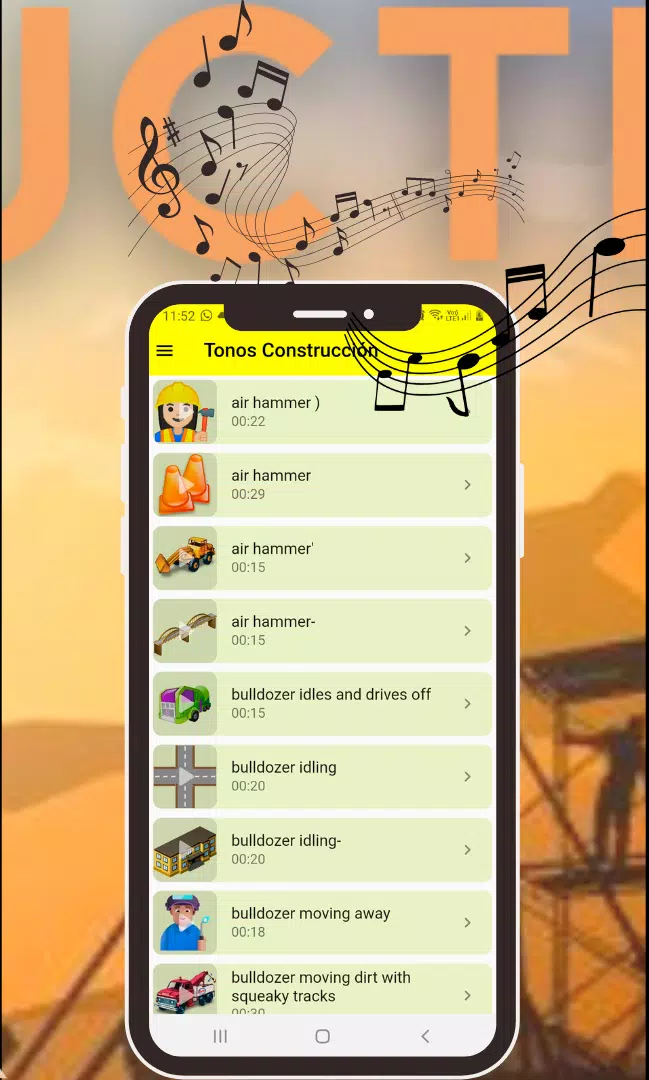 Construction Ringtones स्क्रीनशॉट 3