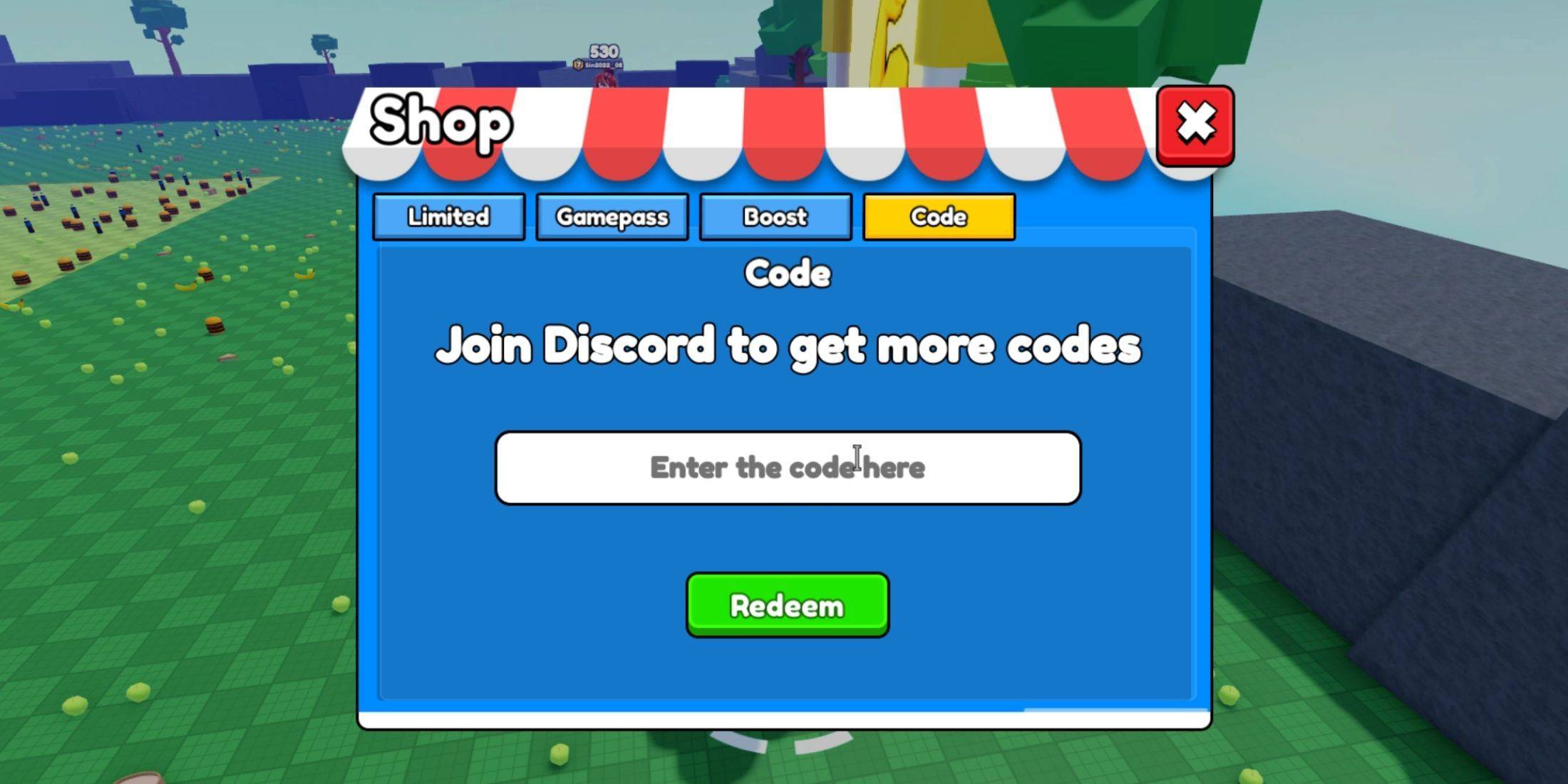 Redeeming Eat Pizza to Grow GIGACHAD Codes