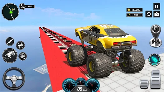 Monster Truck Mega Ramp - Extreme Stunts GT Racing Tangkapan skrin 2