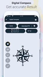 Digital Compass & GPS Compass Schermafbeelding 2