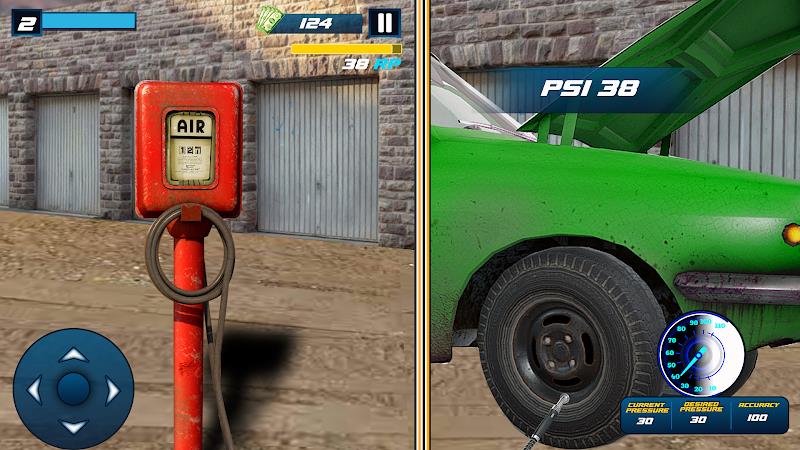 Tire Shop Car Mechanic Game 3d Screenshot 0