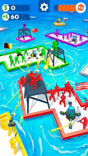 War of Rafts: Crazy Sea Battle Mod Schermafbeelding 0