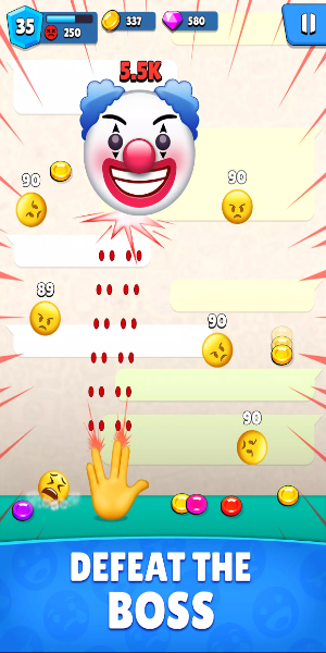 Emoji Ball Blast: Shooter Game 螢幕截圖 2