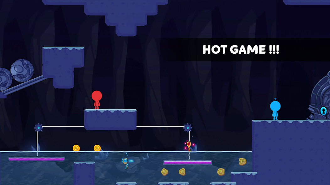 Schermata Stick World: Red Blue Journey Mod 3