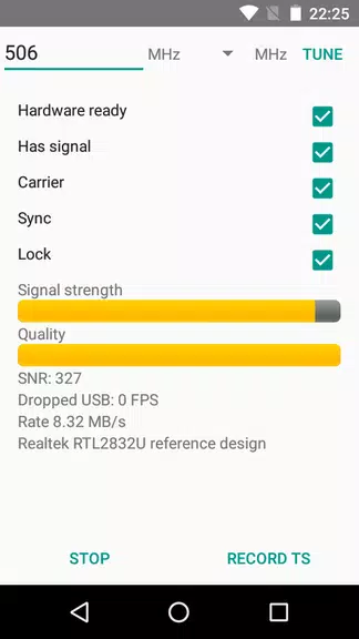 DVB-T Driver Screenshot 1