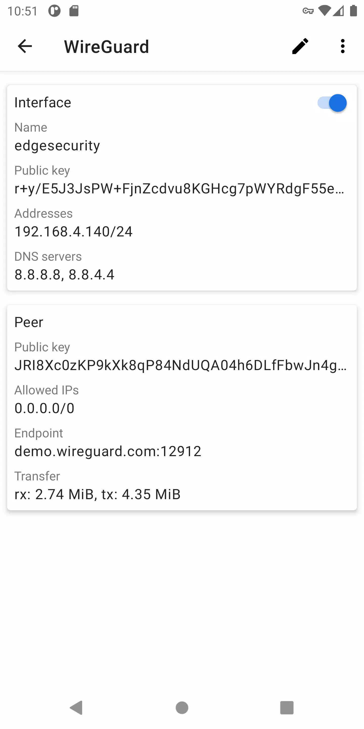 WireGuard Captura de tela 1