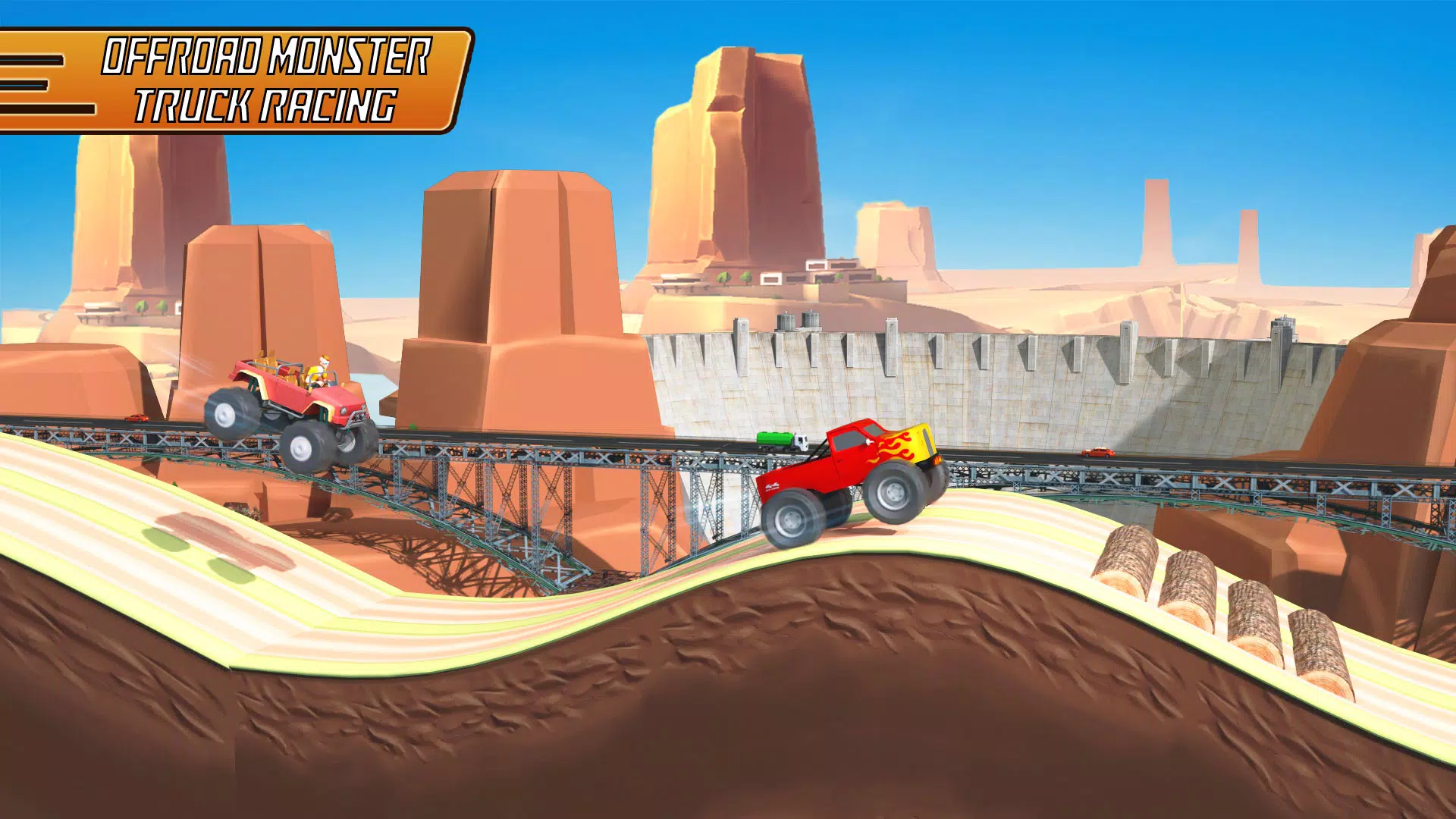 Uphill Racing - Hill Jump Game Schermafbeelding 0