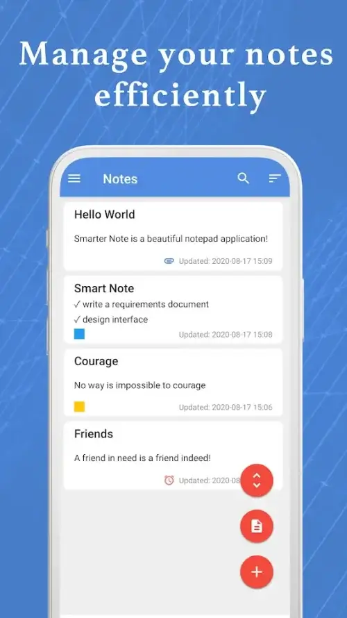 Smart Note - Bloco de notas Captura de tela 0