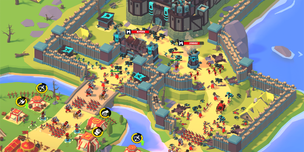 Idle Siege: War Tycoon Game Schermafbeelding 0