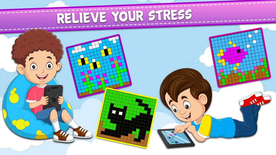 Pixel Art Coloring Games Captura de pantalla 2