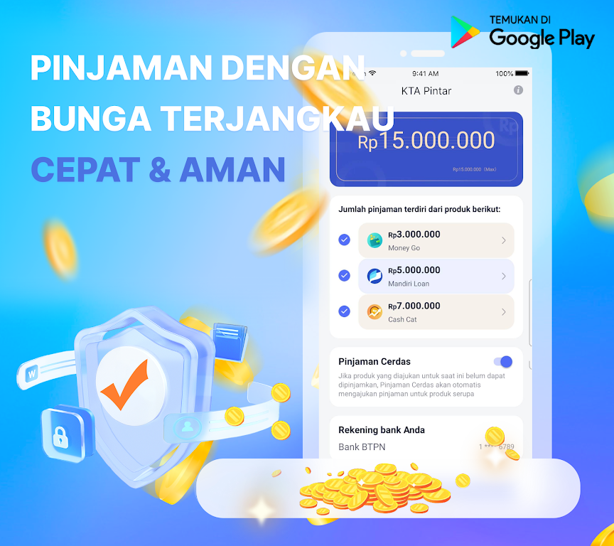 Schermata KTA Pintar–Cash Pro 2