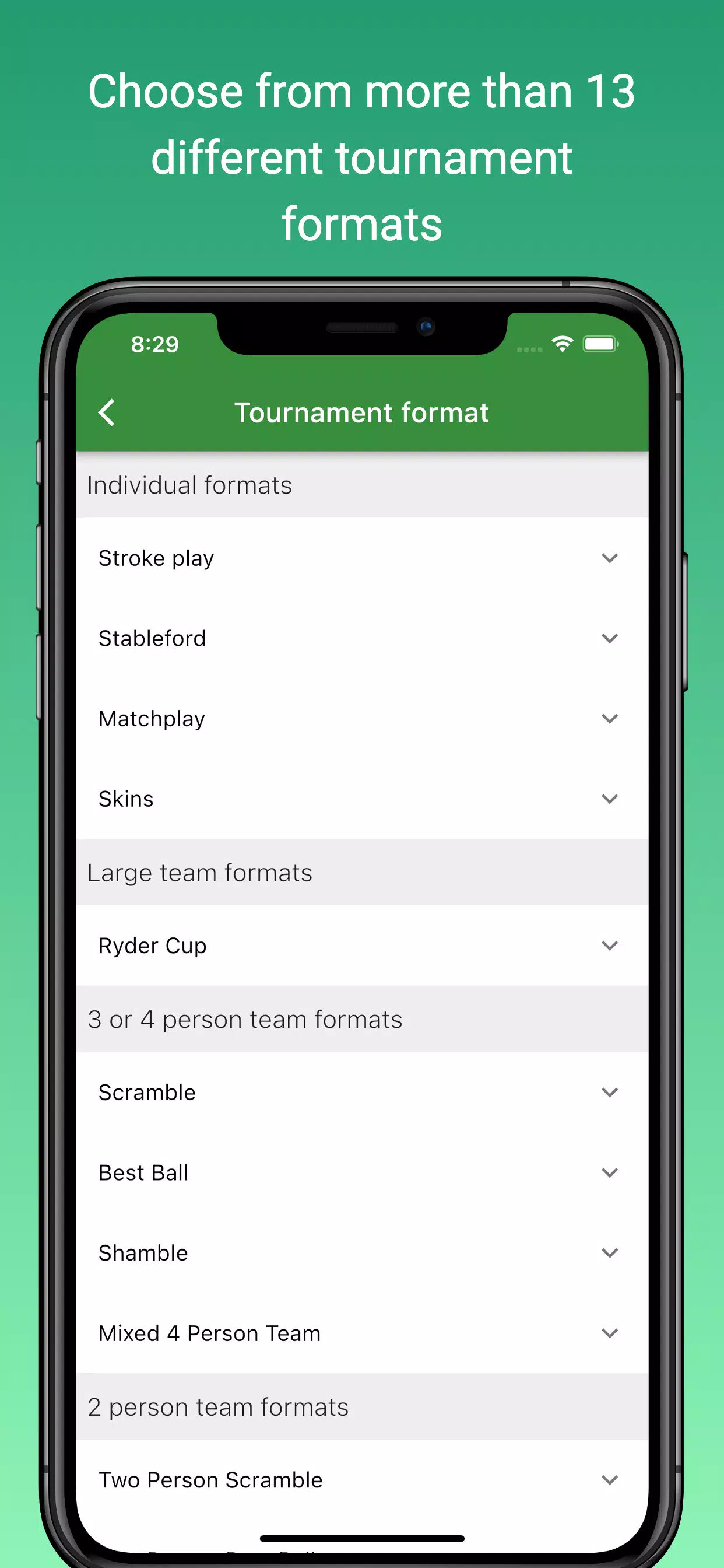 Squabbit - Golf Tournament App スクリーンショット 1