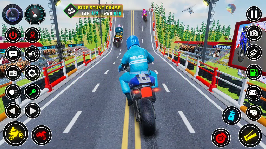 Police bike Stunt Bike Racing Screenshot 0