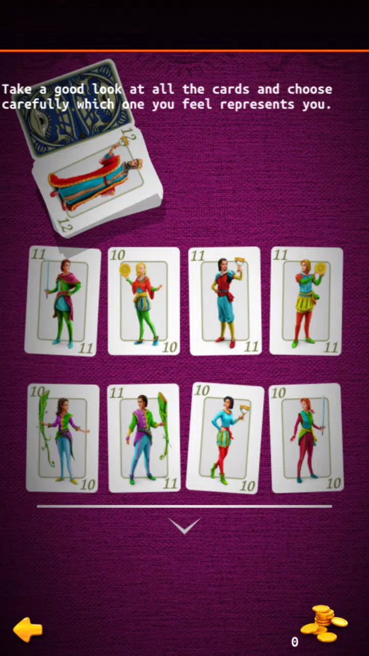 Schermata Card Reading 2