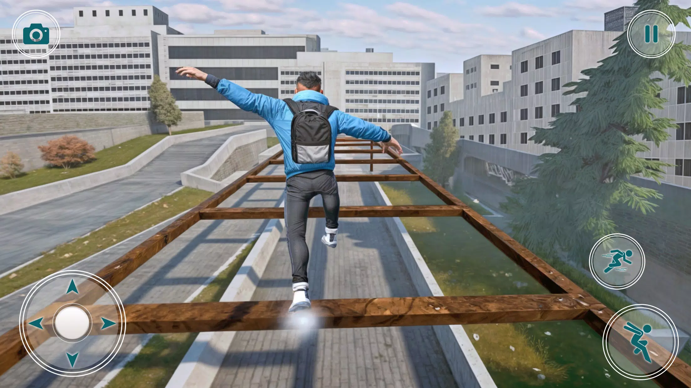 Going Up Parkour Rooftop Games スクリーンショット 0