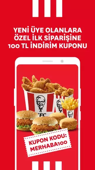 KFC Türkiye – Yemek Siparişi Zrzut ekranu 1