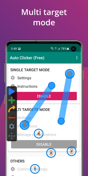 Auto Clicker - Automatic tap Mod Tangkapan skrin 2