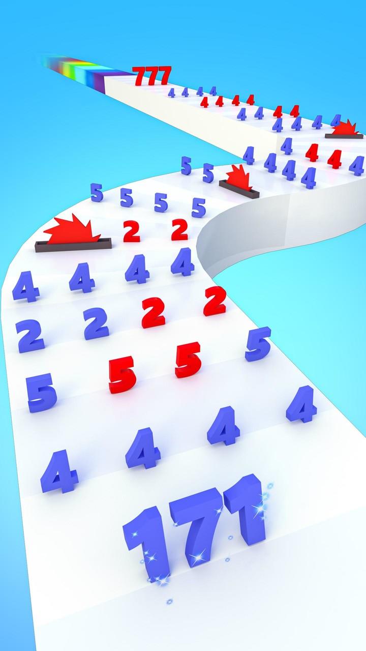 Number Run & Merge Master Game Schermafbeelding 2