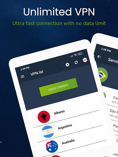 VPN.lat: Fast and secure proxy Скриншот 0